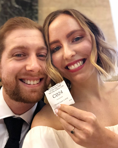 allure associate beauty director sarah kinonen with husband wedding hair and makeup ideas