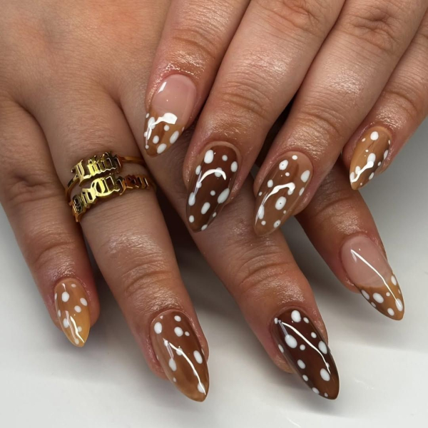 Deer Print Nails